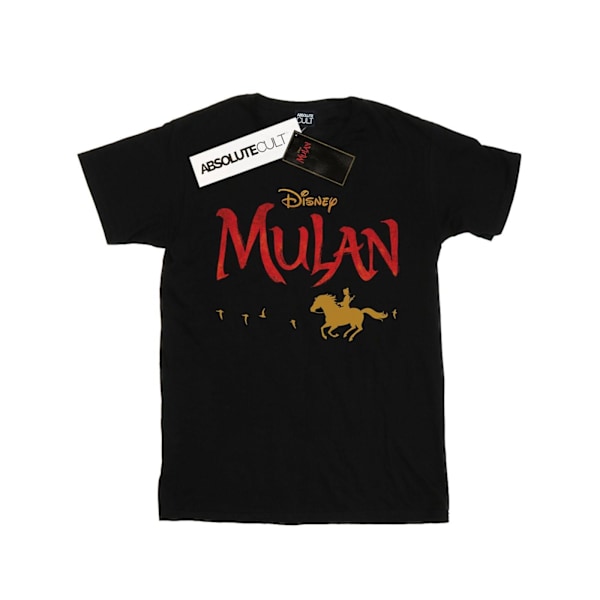 Disney Boys Mulan Movie Logo T-Shirt 3-4 år Svart Black 3-4 Years