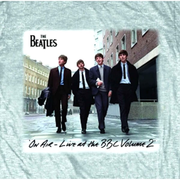 The Beatles Unisex Adult On Air T-Shirt S Grå Grey S