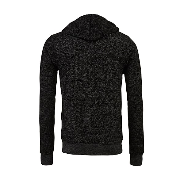 Canvas Unisex Dragkedja Polycotton Fleece Tröja med Huva / Luva DTG Black XL