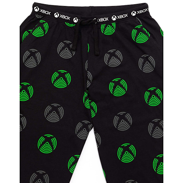 Xbox Lounge-byxor för män M Svart/Neon Grön/Grå Black/Neon Green/Grey M