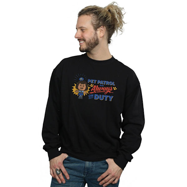 Disney Mens Toy Story 4 Giggle McDimples Pet Patrol Sweatshirt Black L