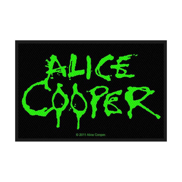 Alice Cooper Logo Patch One Size Svart/Grön Black/Green One Size
