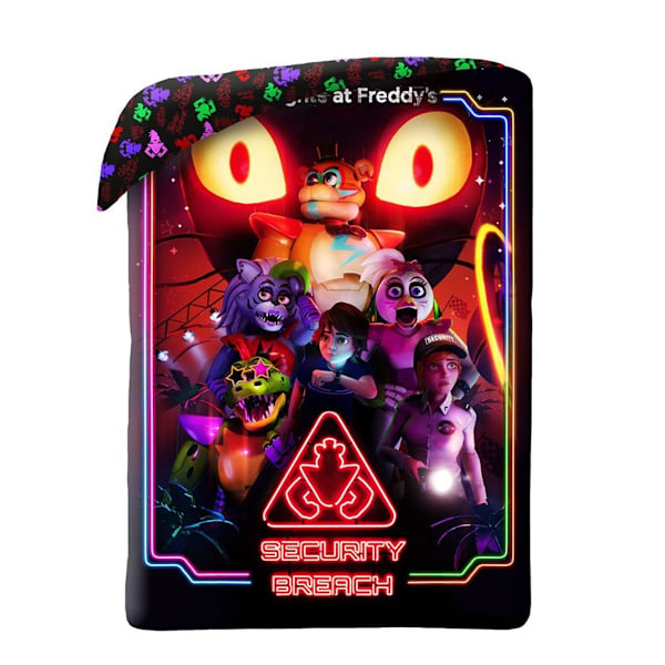 Five Nights At Freddys Security Breach Påslakan Set Enkelsäng B Black/Multicoloured Single