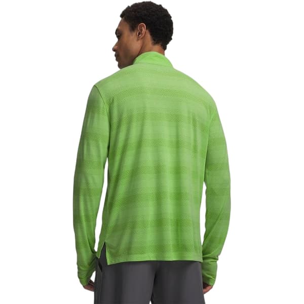 Under Armour Herr Velociti Quarter Zip Åtsittande Långärmad Topp Lime/Reflective M