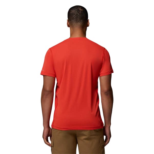 Columbia Herr Zero Rules Performance T-shirt L Röd Red L