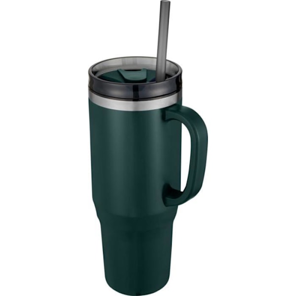 Melbourne 1200ml Mug med Sugrör Storlek: One Size Grön Flash Green Flash One Size