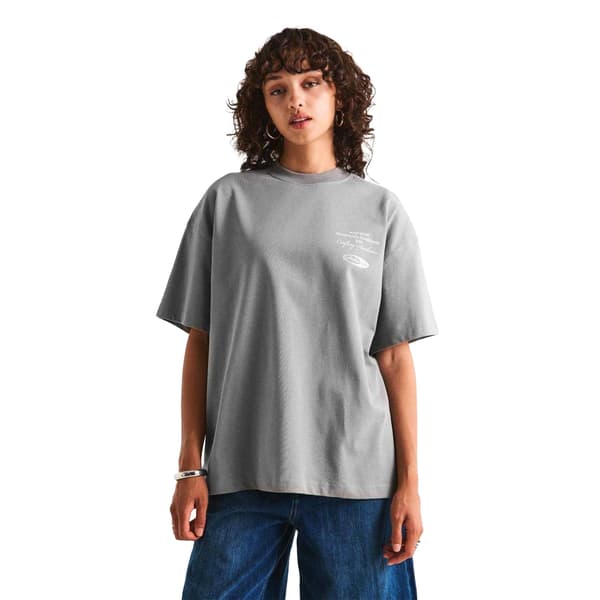WRSTBHVR Dam/Dam Oversized T-shirt 16 UK Grå Grey 16 UK