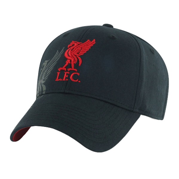 Liverpool FC Unisex Vuxen Obsidian Crest Baseball Cap One Size Black One Size