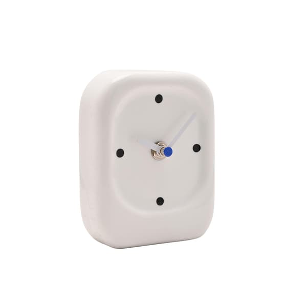 Intervall Bordsklocka i Porslin - Vit En Storlek Vit White One Size