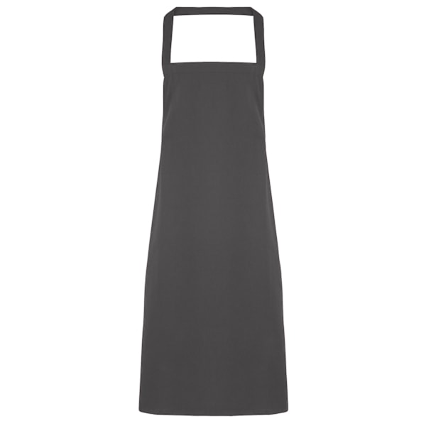 Premier Dam/Kvinnors Slim Förkläde (ingen ficka) / Arbetskläder (2-pack) Dark Grey One Size