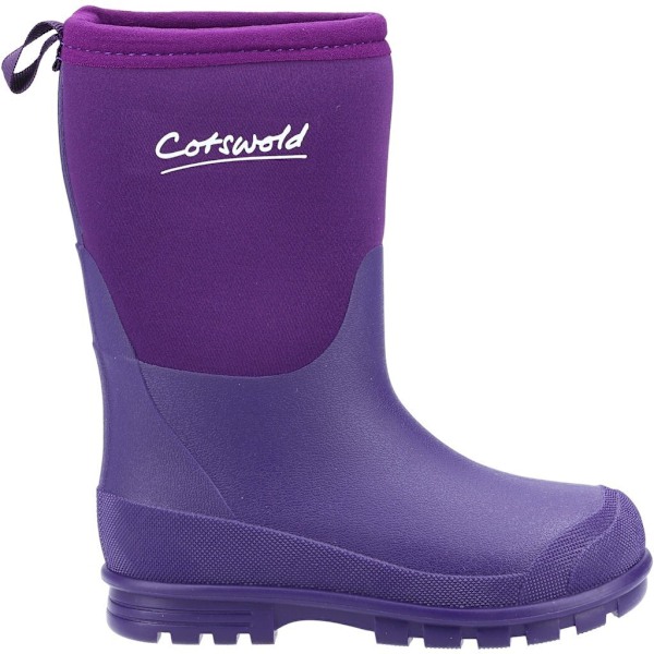 Cotswold Childrens/Kids Hilly Neoprene Wellington Boots 10.5 UK Purple 10.5 UK Child