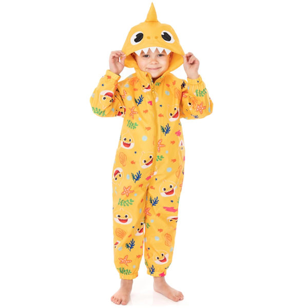 Baby Shark Barnkläder/Barn 3D Tänder Pölsskydd 18-24 Månader Gul Yellow 18-24 Months