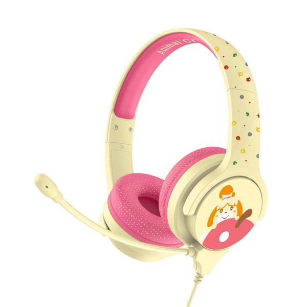 Animal Crossing Barnens/Barn Isabelle Interaktiva Hörlurar Pink/Cream One Size