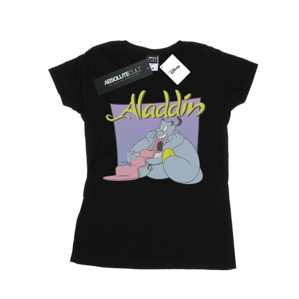 Disney Dam/Dam Aladdin Genie Wishing Dude T-shirt i bomull Black L