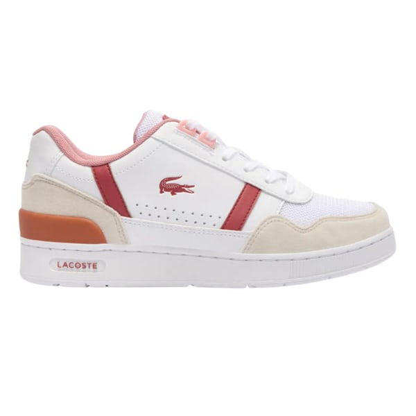 Lacoste Barn/Ungdom T-Clip Kardborre Träningsskor 3.5 UK W White/Pink 3.5 UK