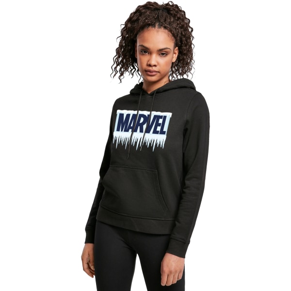 Marvel Womens/Ladies Icicle Logo Hoodie 3XL Svart Black 3XL