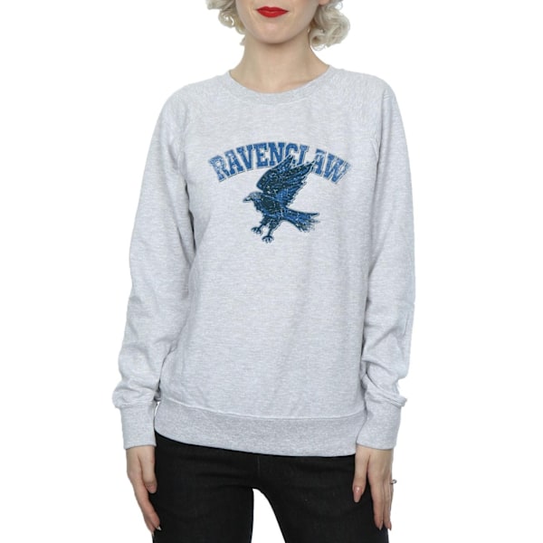 Harry Potter Dam/Kvinnor Ravenclaw Heather Sweatshirt S Heath Heather Grey S