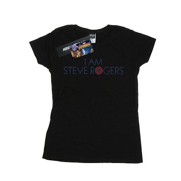 Marvel Womens/Ladies Avengers Infinity War I Am Steve Rogers Co Black XL