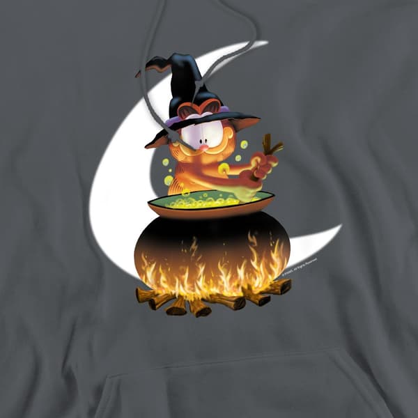 Garfield Herr Rör Om Grytan Hoodie M Kolgrå Charcoal M