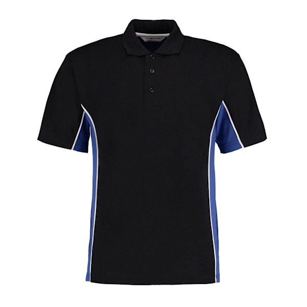 GAMEGEAR Herr Track Polycotton Pique Poloshirt M Svart/Royal B Black/Royal Blue M