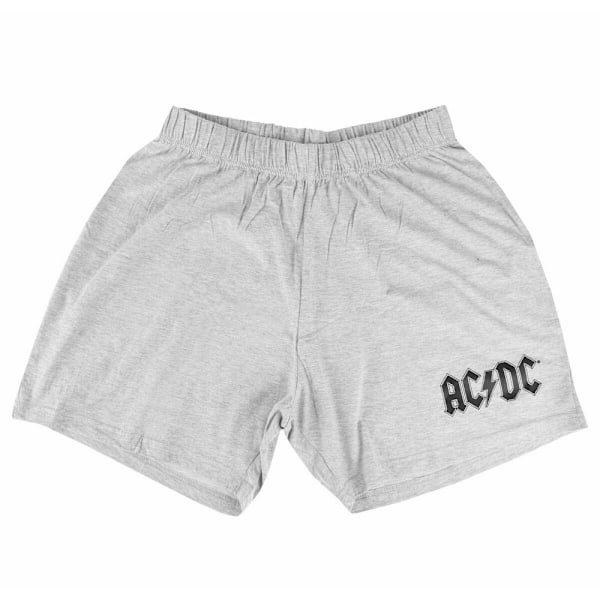 AC/DC Unisex Vuxen För Dem Som Ska Rocka Gitarr Kort Pyjamas Black/Grey M