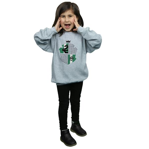 Harry Potter Tjejer Slytherin Sköld Sweatshirt 7-8 År Sport Sports Grey 7-8 Years