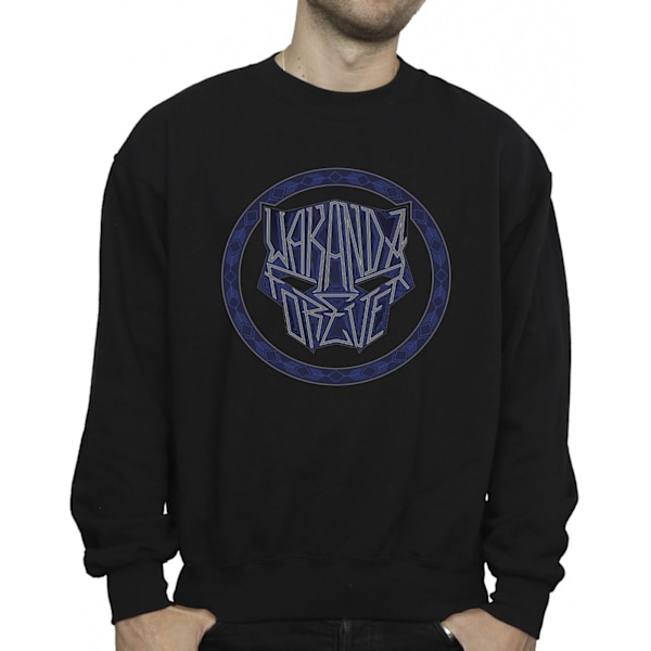 Marvel Wakanda Forever Tribal Icon Sweatshirt M Svart Black M