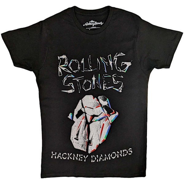 The Rolling Stones Unisex Adult Hackney Diamonds Faded Logo T-S Black S