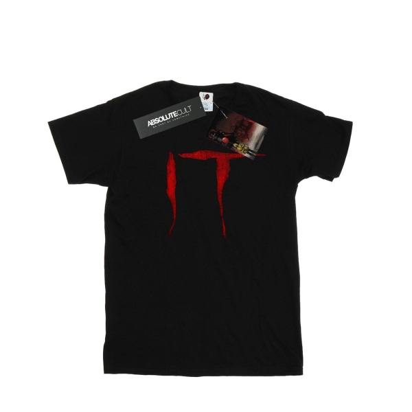 It Men Distressed Logo T-Shirt L Svart Black L