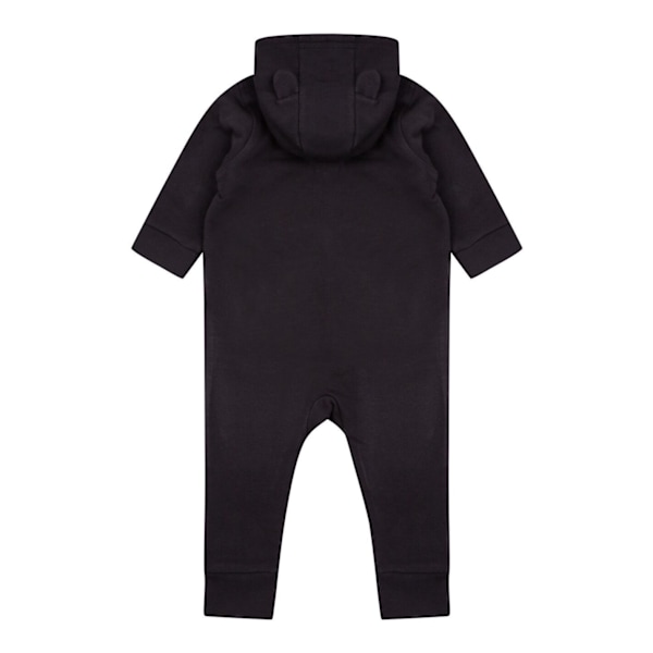 Larkwood Baby Unisex Fleece All-In-One Romper Suit 6-12 Månader Black 6-12 Months