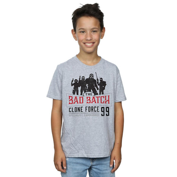 Star Wars Boys The Bad Batch Clone Force 99 T-shirt 7-8 år S Sports Grey 7-8 Years