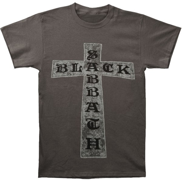 Svart Sabbath Unisex Vuxen Cross T-shirt L Kolgrå Charcoal Grey L