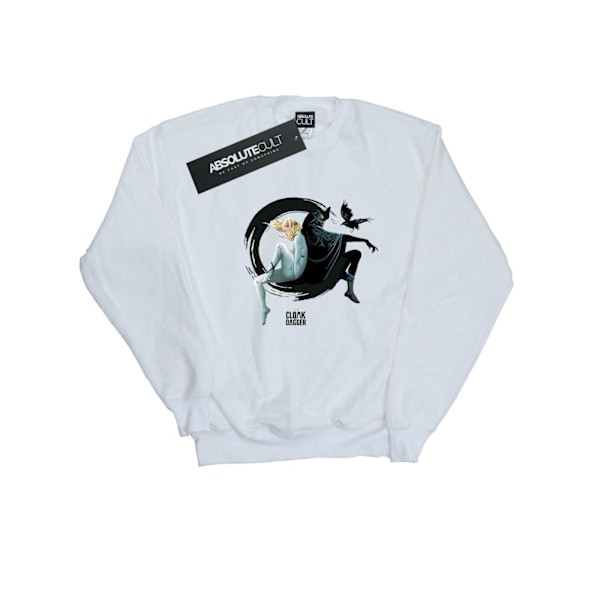 Marvel Herr Cloak And Dagger Ink Circle Sweatshirt L Vit White L