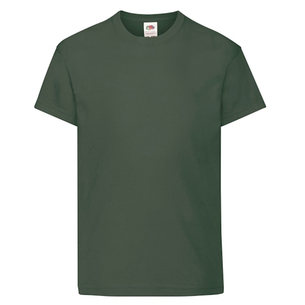 Fruit of the Loom Barnens/Barn Original T-shirt 9-11 år Bo Bottle Green 9-11 Years