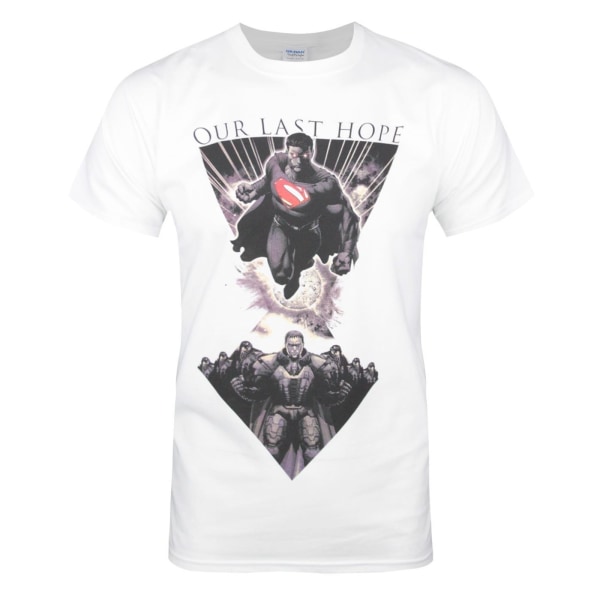 Superman Mens Our Last Hope T-shirt XL Vit/Svart White/Black XL