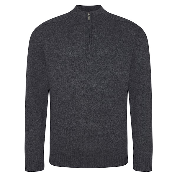 Ecologie Unisex Vuxen Wakhan Stickad Kvarts Dragkedja Sweatshirt S C Charcoal S