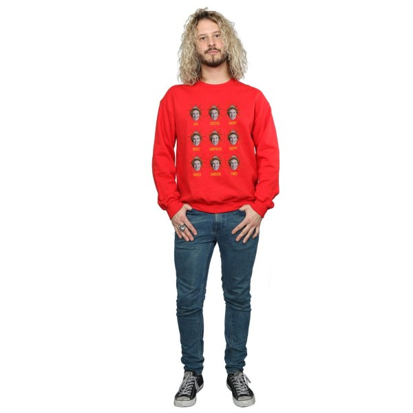 Elf Mens Buddy Moods Sweatshirt XXL Röd Red XXL
