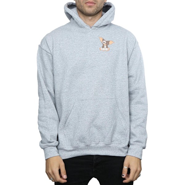 Gremlins Herr Gizmo Bröst Hoodie 3XL Sports Grey Sports Grey 3XL