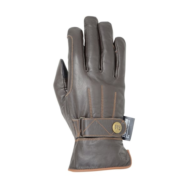 Hy5 Vinterridhandskar i Läder för Vuxna Thinsulate M Mörkbrun Dark Brown/Tan Stitch M