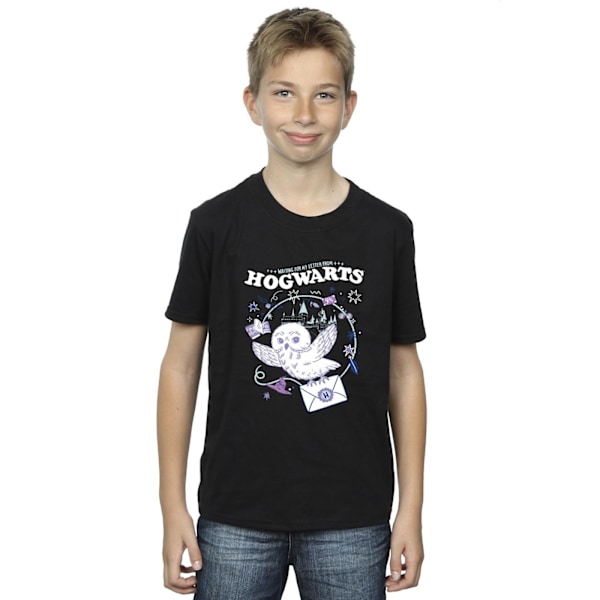 Harry Potter Pojkar Uggla Brev Från Hogwarts T-Shirt 5-6 År Bl Black 5-6 Years