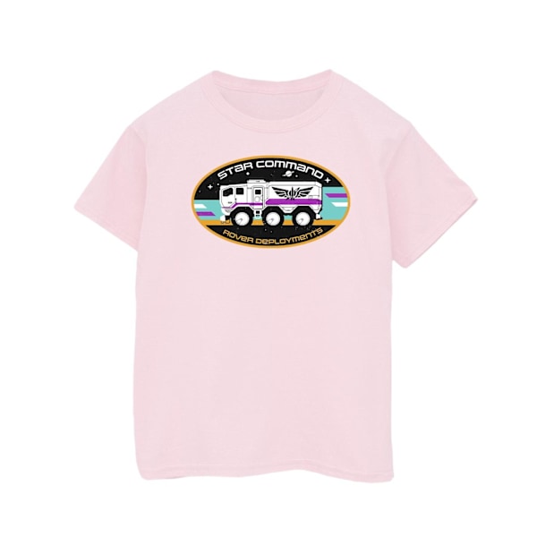 Disney Girls Lightyear Rover Deployment Bomull T-shirt 7-8 år Baby Pink 7-8 Years