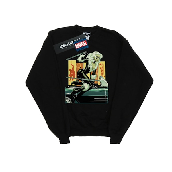 Marvel Mens Black Cat Car Sweatshirt XXL Svart Black XXL