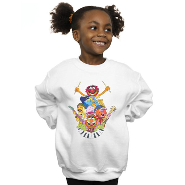 Disney Girls The Muppets Dr Teeth And The Electric Mayhem Sweatshirt White 7-8 Years