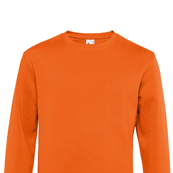 B&C Herr King Sweatshirt L Ren Orange Pure Orange L