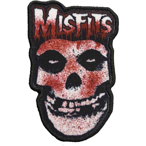 Misfits Blood Drip Skull tryckt patch One Size Röd/Vit Red/White One Size