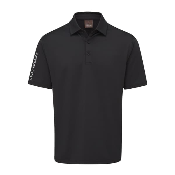Oscar Jacobson Bullock Pikétröja Herr M Svart Black M