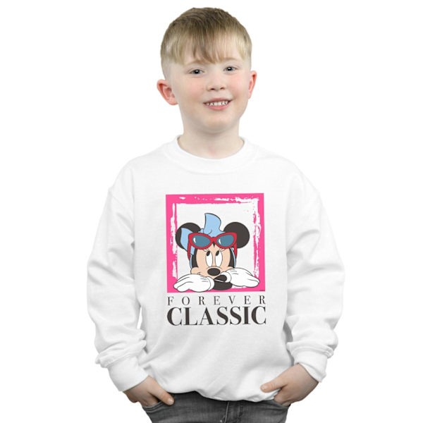 Disney Boys Minnie Mouse Forever Classic Sweatshirt 9-11 år White 9-11 Years