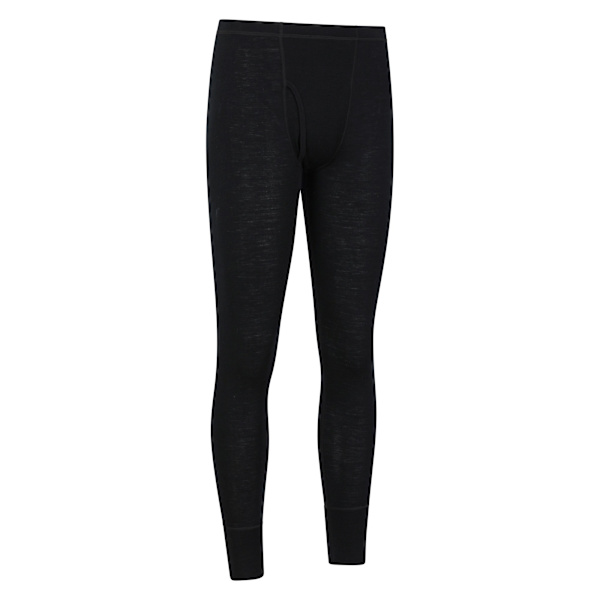 Mountain Warehouse Mens Merino II Thermal Bottoms XXS Svart Black XXS