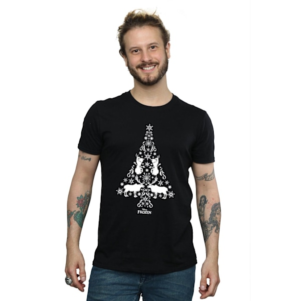 Disney Herr Frozen Julgran T-shirt L Svart Black L