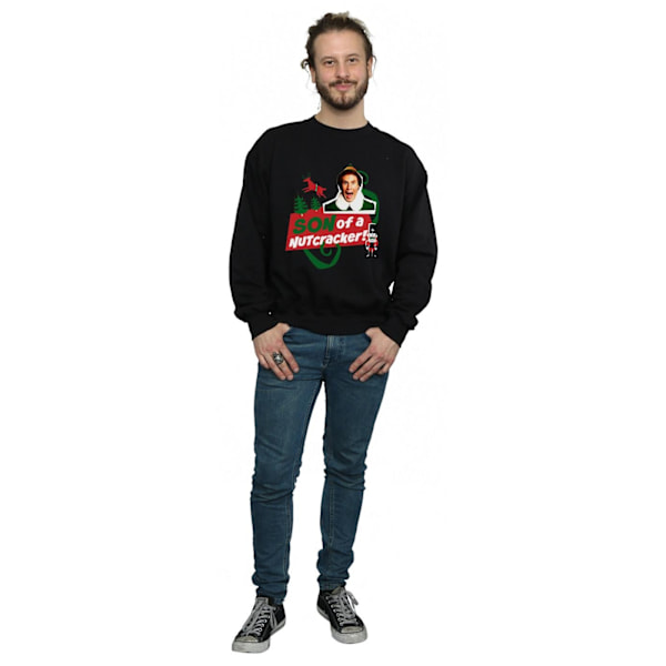 Elf Mens Son Of A Nutcracker Sweatshirt L Svart Black L